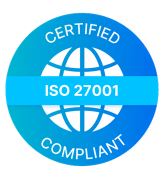 ISO 27001 information security certification badge