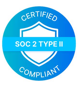 SOC 2 Type II compliance certification badge