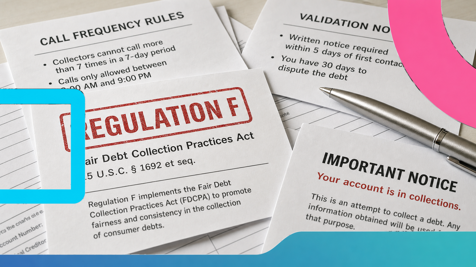 Regulation F and Fair Debt Collection Practices Act documents — the CFPB rules governing debt collection contact