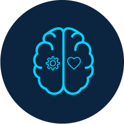 AI-powered continuous optimization icon representing machine learning and adaptive engagement strategies